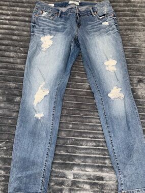 torrid Light Blue Distressed Boyfriend Jeans